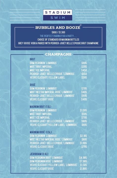 circa stadium swim drink prices.